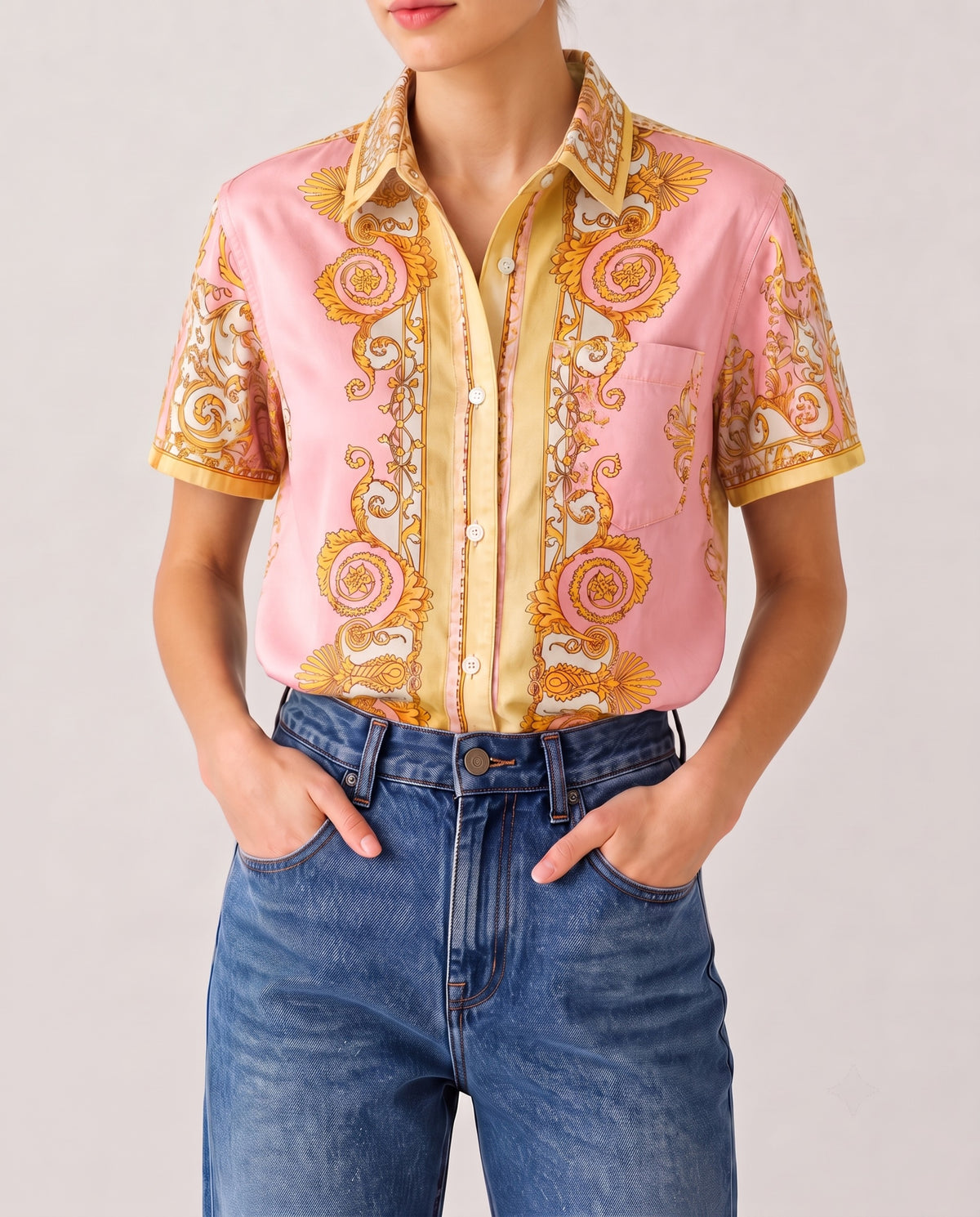 Sunset Serenade Pink RB-TOP15 – Front View – Riley – pink