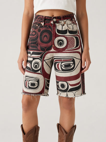 Canyon Glyph RB-BOT08 – Front View – Riley – Cream, Burgundy