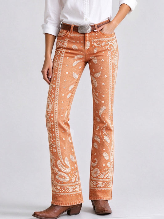 Bandana Belle Low-Rise Bootcut Jeans