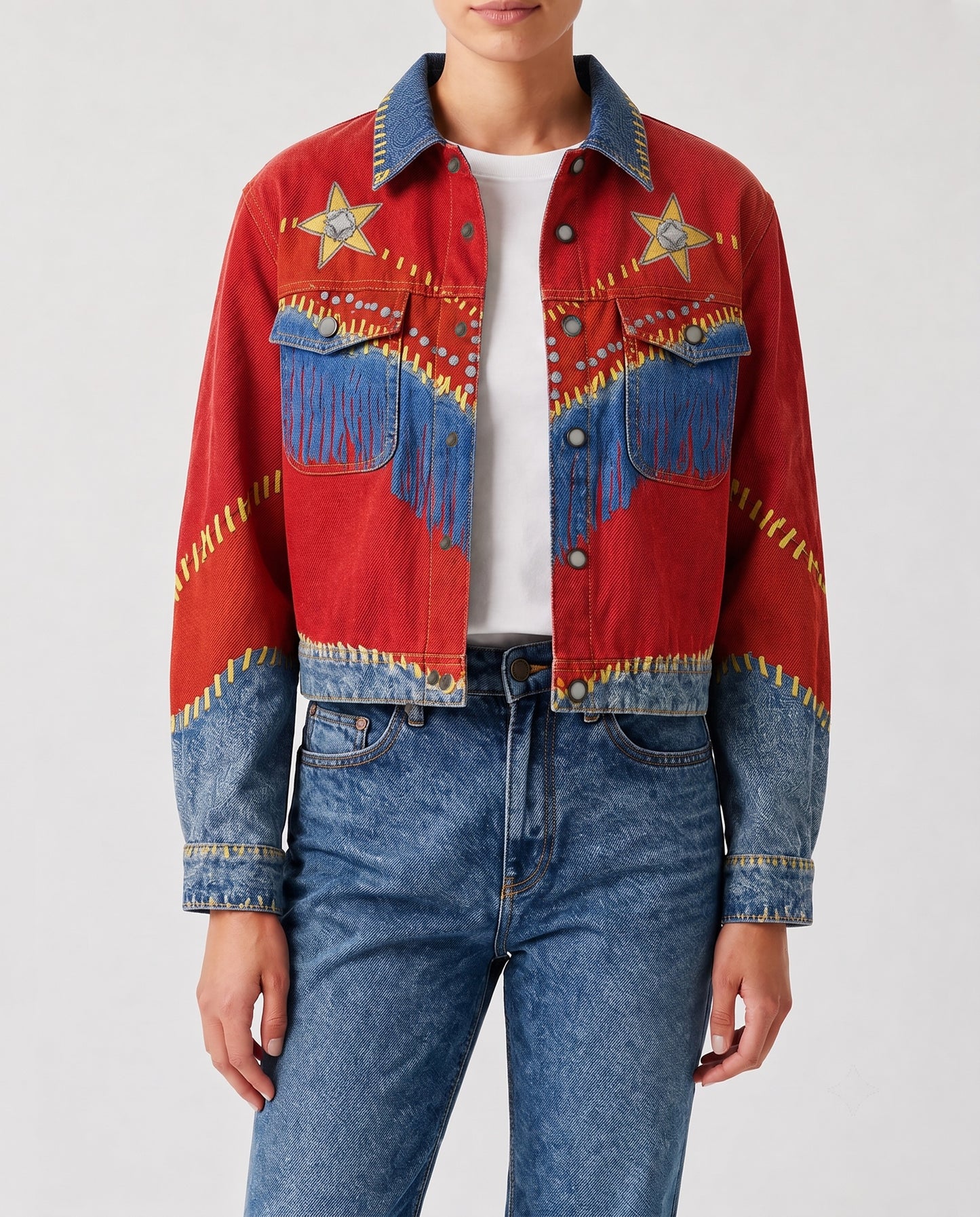 Starlight Ranger RB-JKT01 – Front View – Riley – Red, Blue