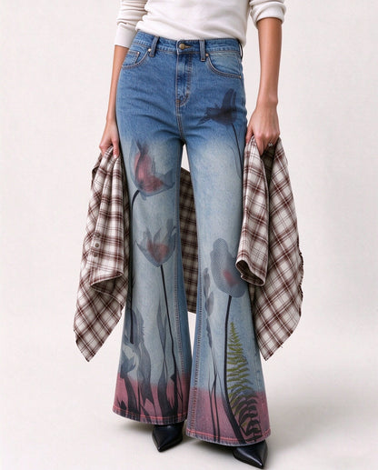 Desert Bloom Trail Flare Jeans