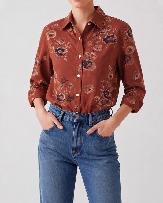 Desert Bloom RB-TOP16 – Front View – Riley – rust