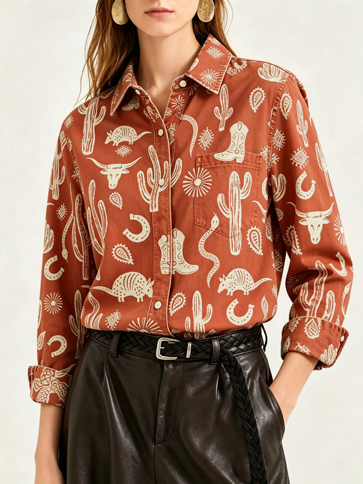 Desert Whispers RB-TOP16 – Front View – Riley – rust
