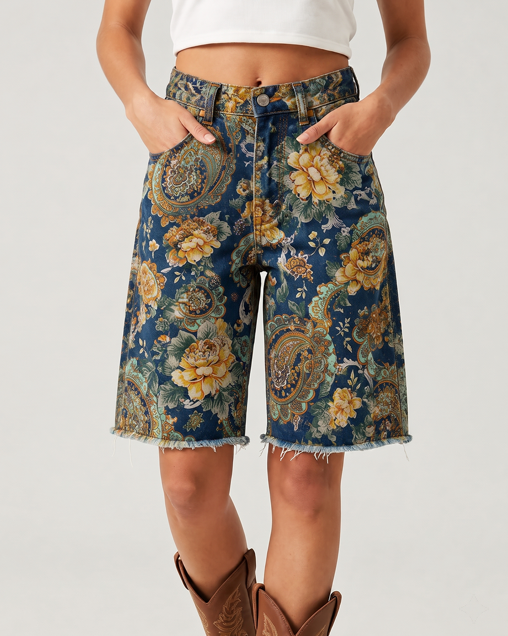 Desert Bloom RB-BOT08 – Front View – Riley – Dark Indigo
