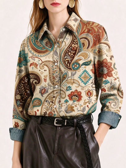 Desert Dreamweaver Long Sleeve Denim Shirt