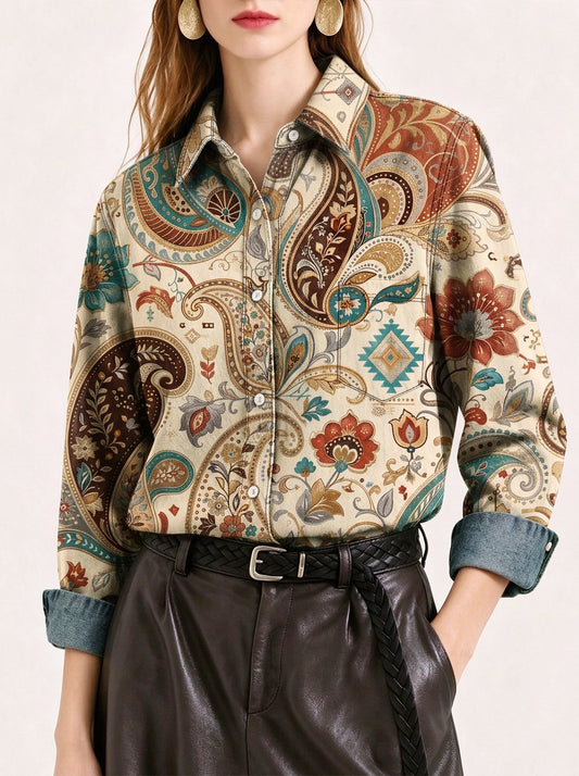 Desert Dreamweaver Long Sleeve Denim Shirt