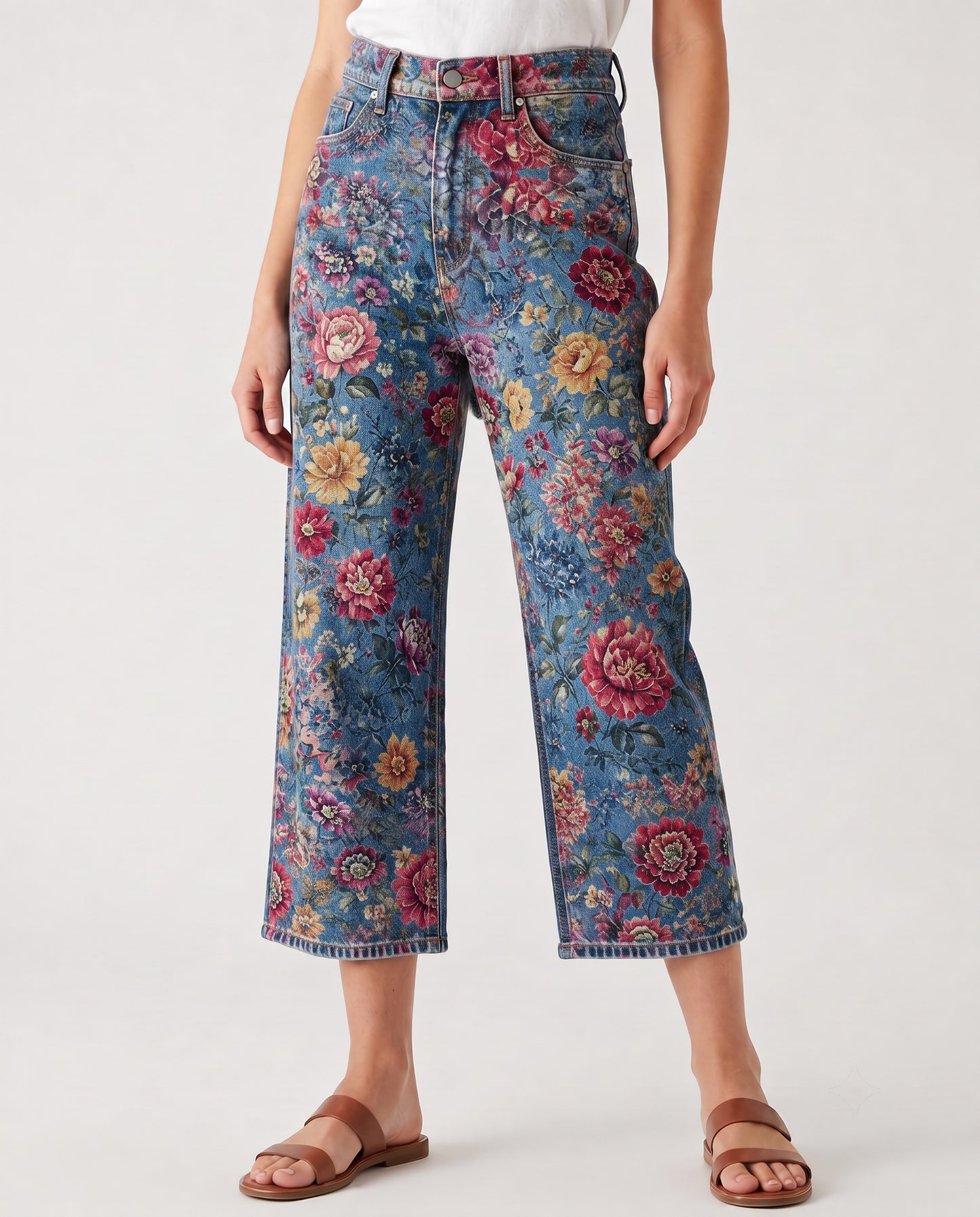 Prairie Bloom Blue RB-BOT24 – Front View – Riley – blue