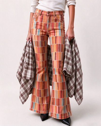 Sunset Serape Roundup Flare Jeans