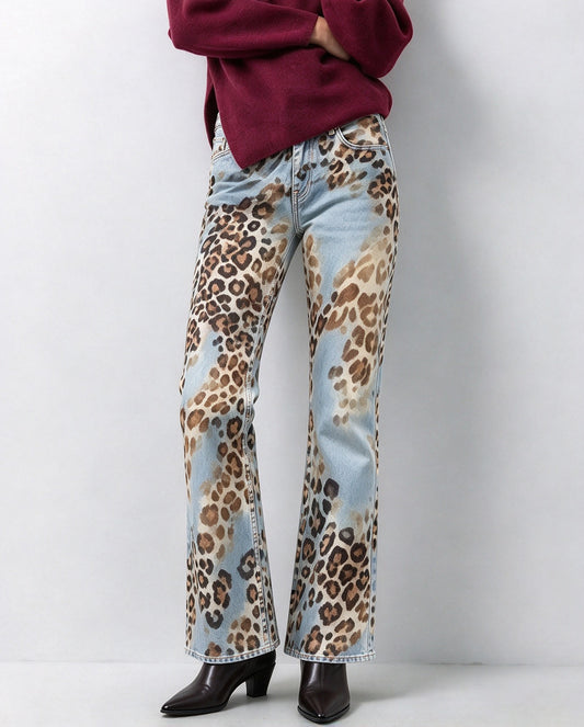 Mustang Canyon Spots Bootcut Jeans