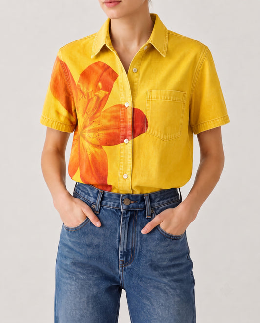 Sunset Saddle RB-TOP15 – Front View – Riley – yellow
