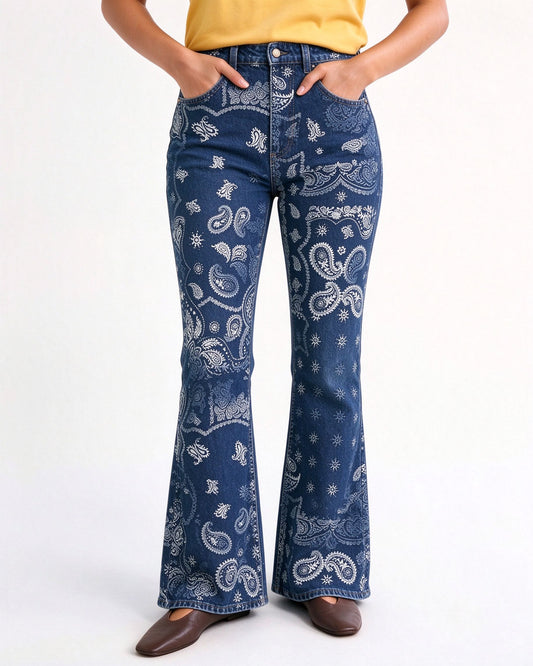 Bandana Trail Bootcut Jeans