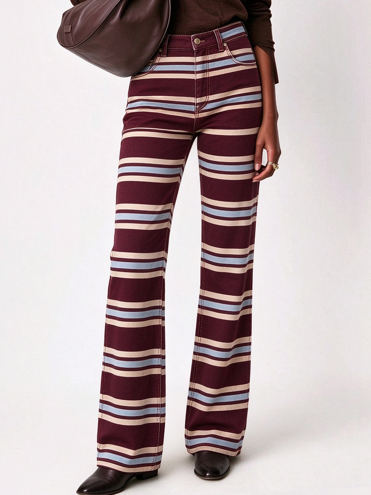 Canyon Serape Stripe Bootcut Jeans