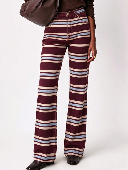 Canyon Serape Stripe Bootcut Jeans