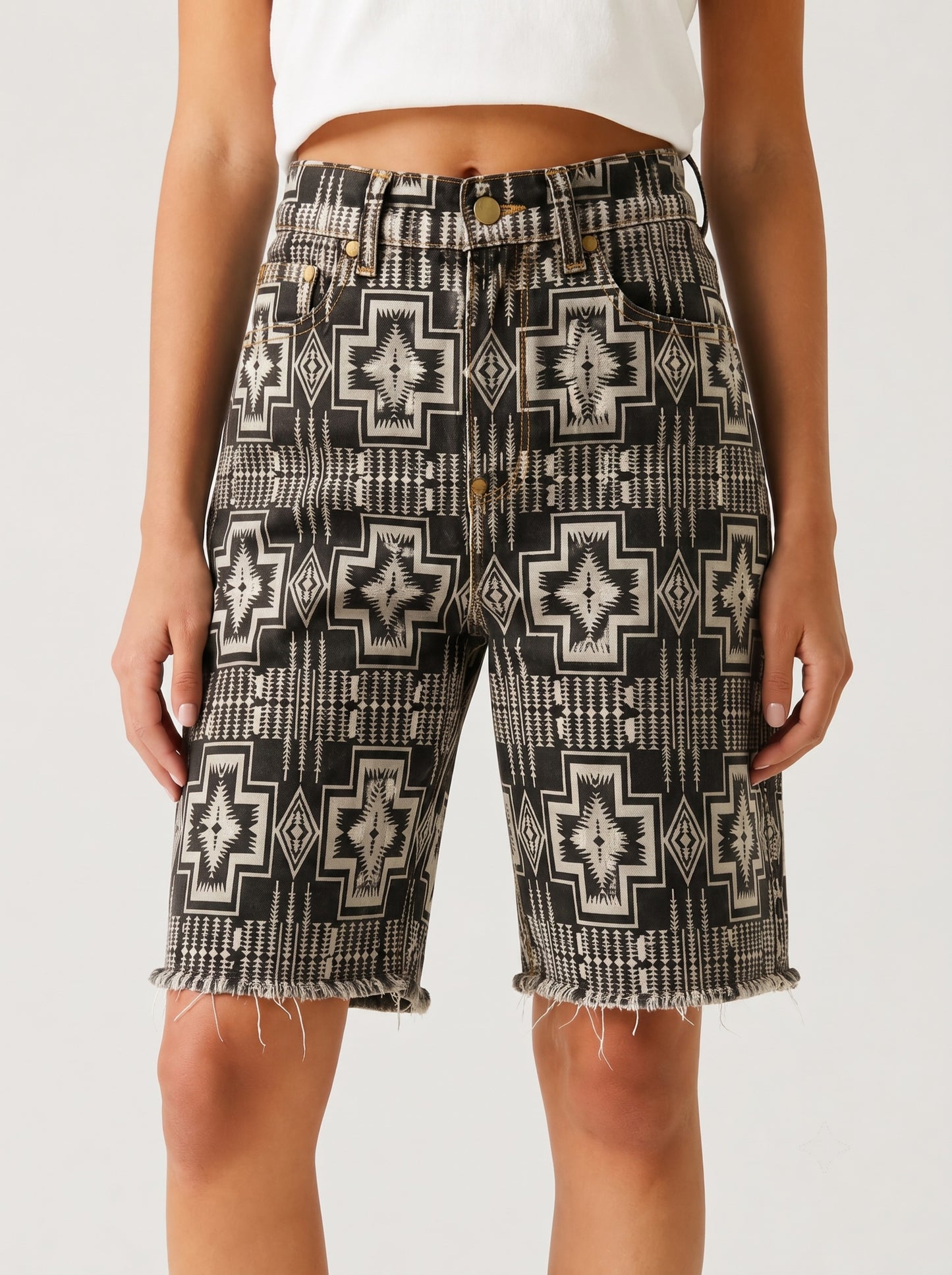 Badlands Weave RB-BOT08 – Front View – Riley – Black, Cream
