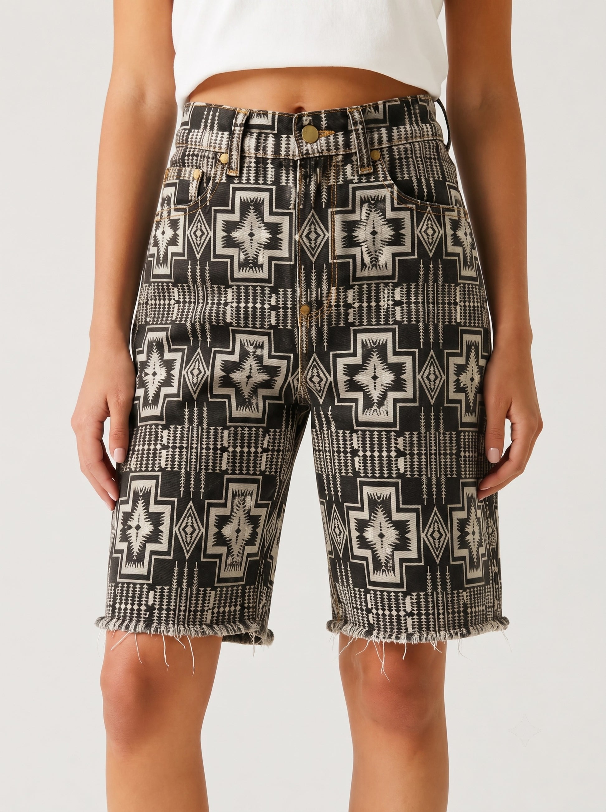 Badlands Weave RB-BOT08 – Front View – Riley – Black, Cream