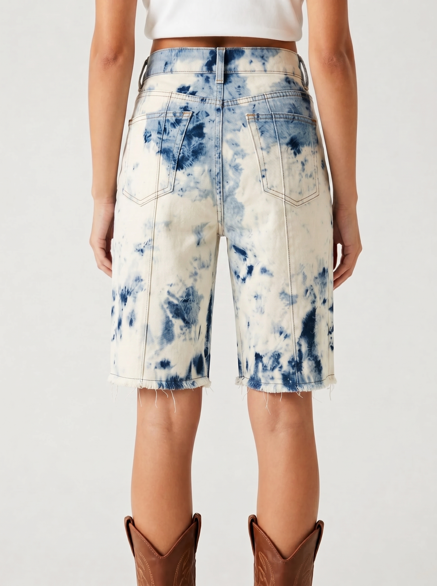Moonlit Bloom RB-BOT23 – Front View – Riley – Medium Blue