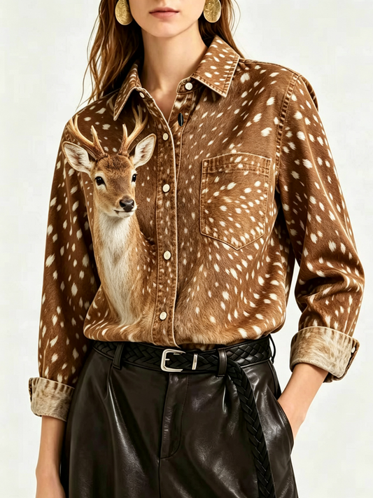 Buckskin Hide RB-TOP16 – Front View – Riley – Brown