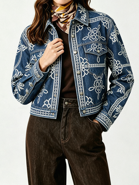 Indigo Prairie RB-JKT01 – Front View – Riley – Indigo