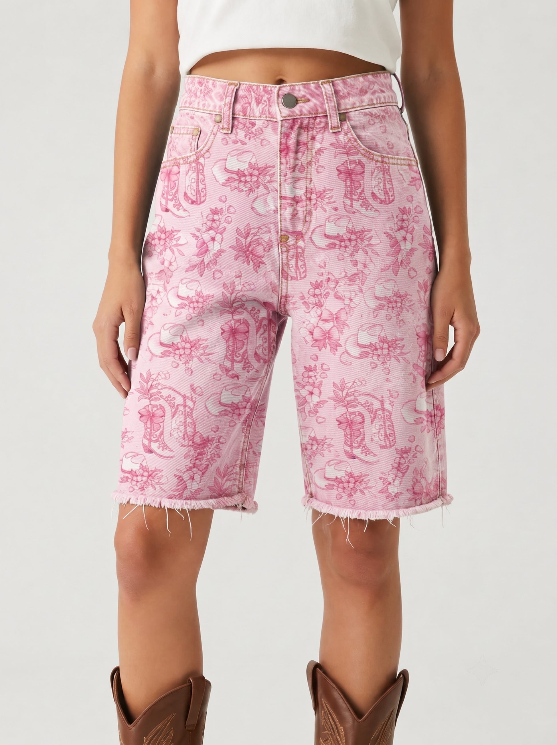 Cactus Cantina RB-BOT08 – Front View – Riley – Pink, White