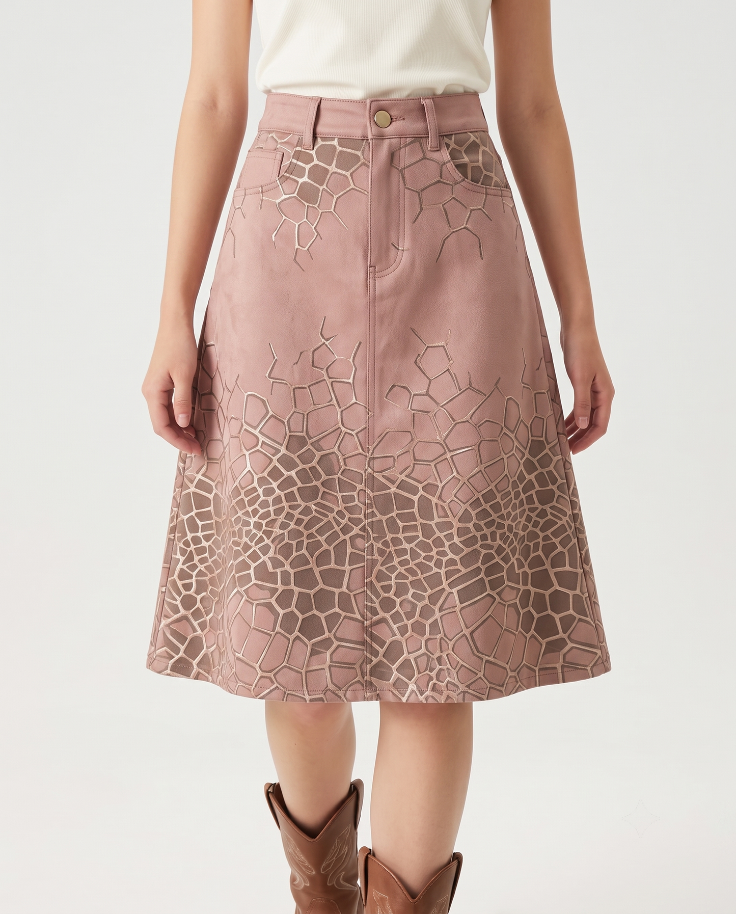 Pink Crackle RB-SKT03 – Front View – Jessie – Pink
