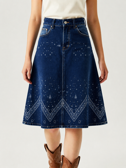 Dark Blue Stars RB-SKT03 – Front View – Jessie – Dark Blue