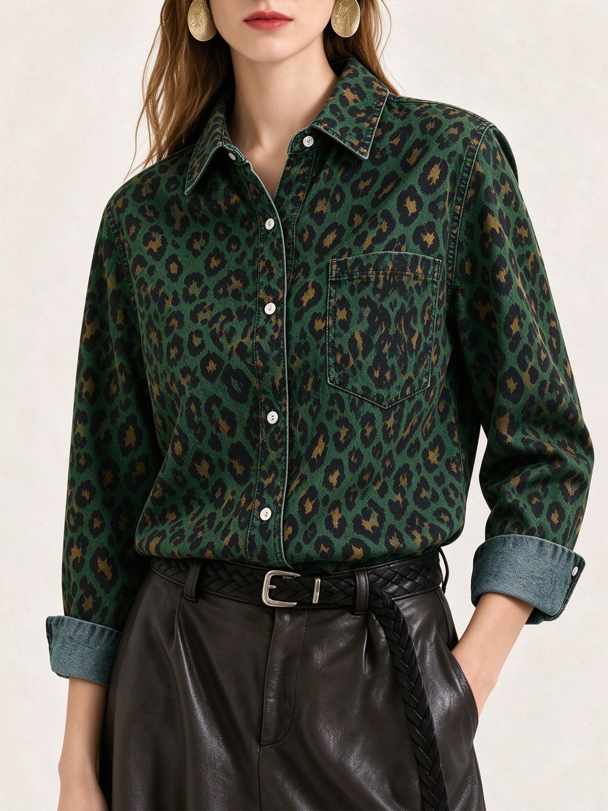 Prairie Shadow Long Sleeve Denim Shirt