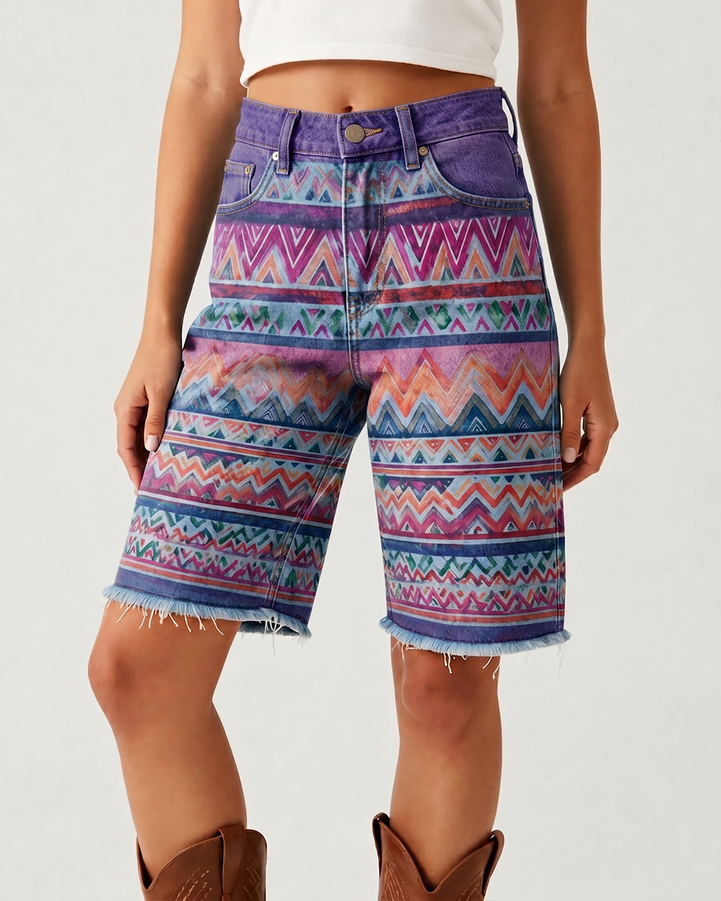Desert Zigzag RB-BOT08 – Front View – Riley – Purple Wash