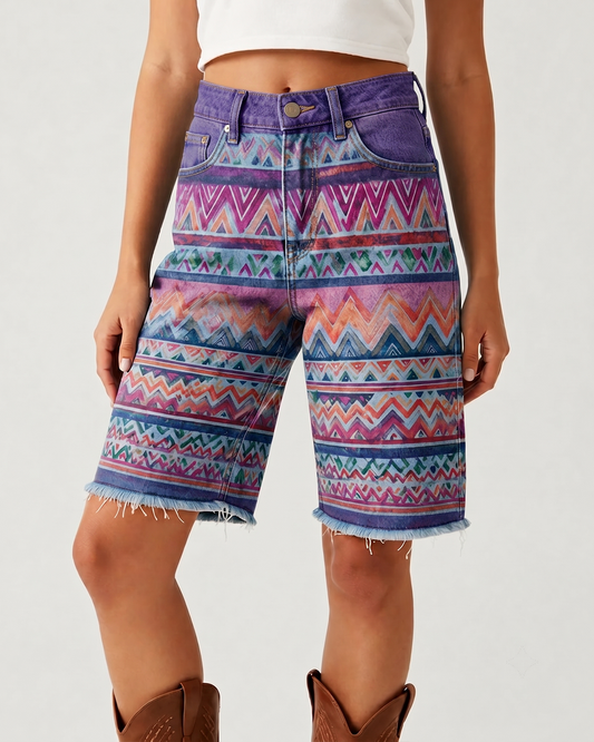Desert Zigzag RB-BOT08 – Front View – Riley – Purple Wash