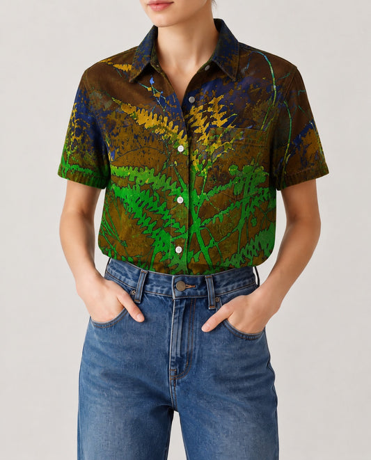 Canyon Fern RB-TOP15 – Front View – Riley – green, brown