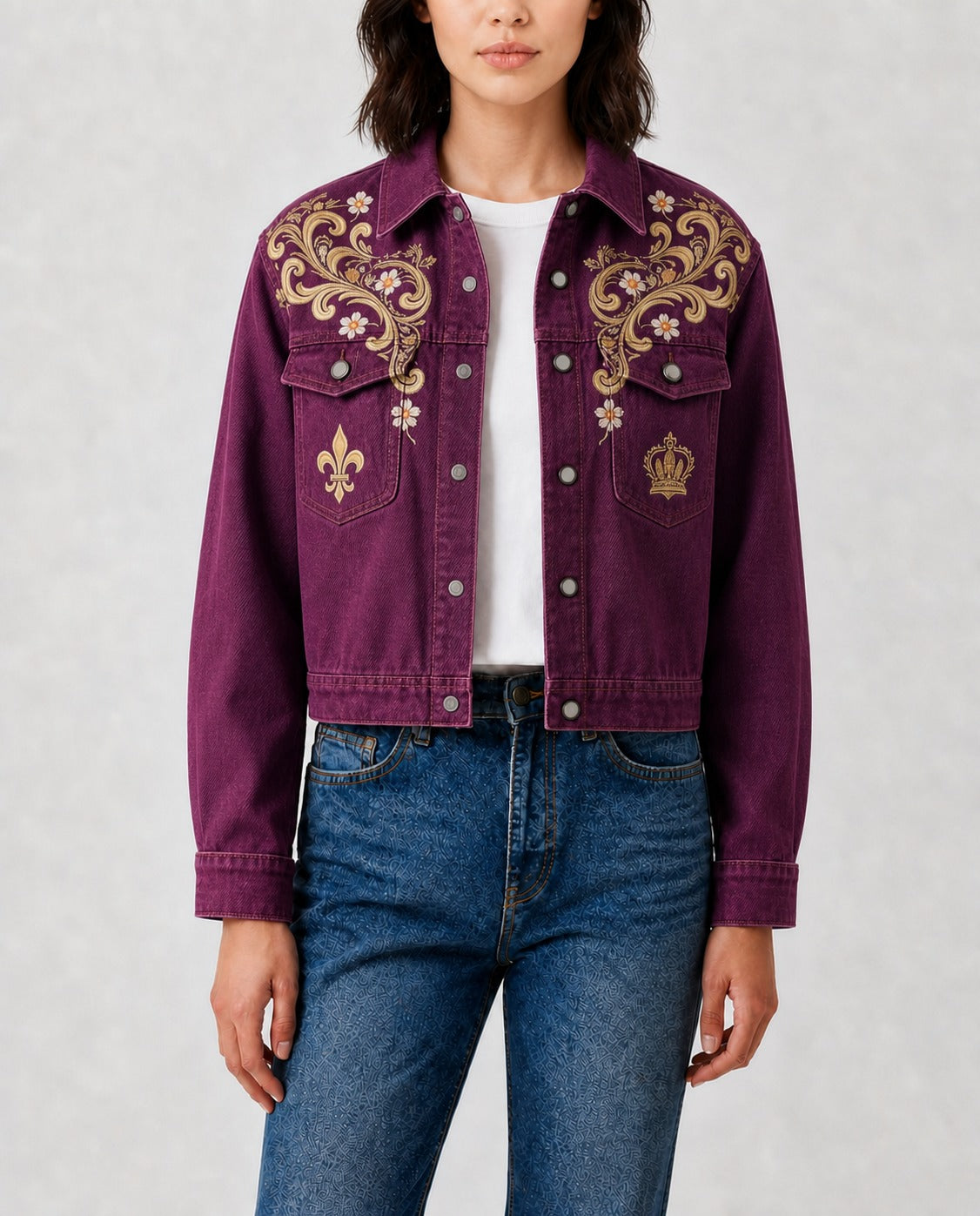 Prairie Queen RB-JKT01 – Front View – Riley – purple