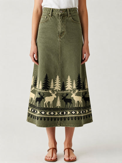 Pine Ridge Stroll RB-SKT10 – Front View – Riley – olive green
