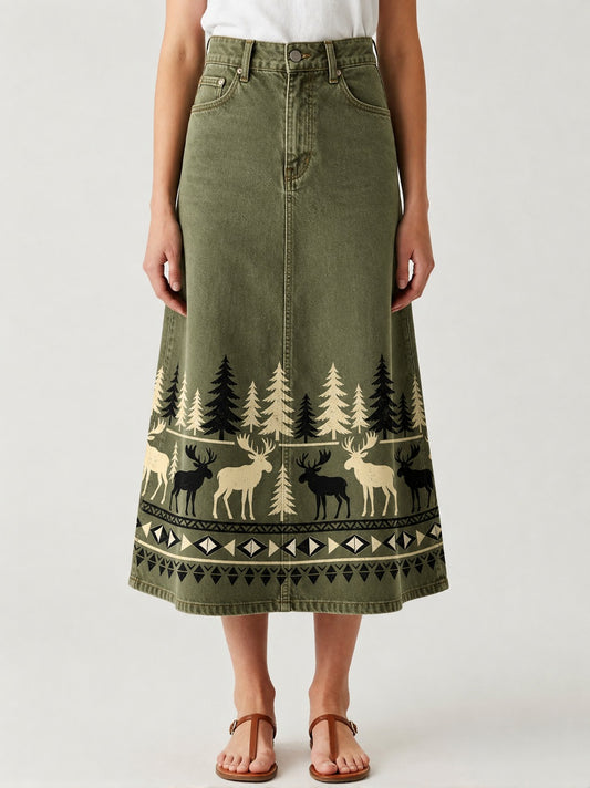 Pine Ridge Stroll RB-SKT10 – Front View – Riley – olive green