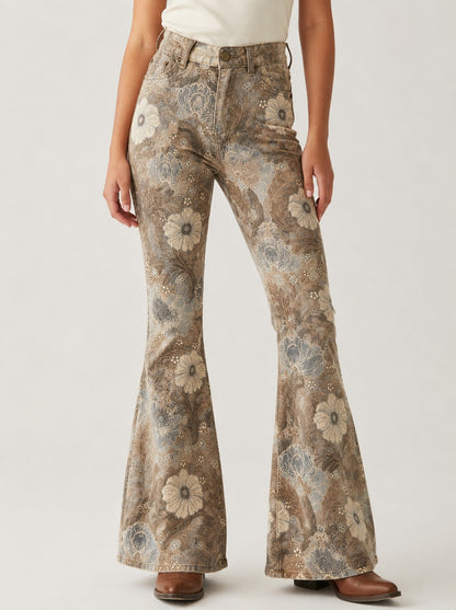 Desert Bloom Taupe RB-BOT04 – Front View – Riley – taupe