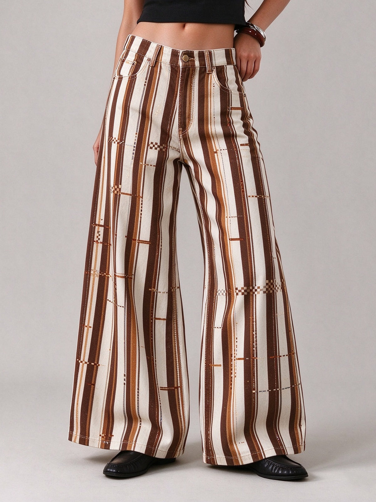 Prairie Serape Wide-Leg Jeans