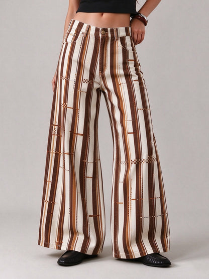 Prairie Serape Wide-Leg Jeans