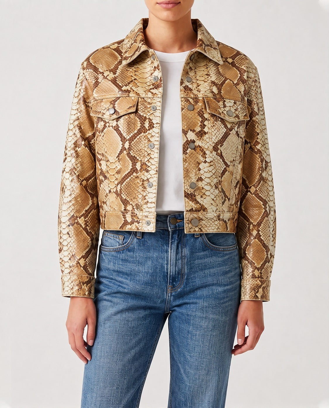 Desert Viper RB-JKT01 – Front View – Riley – Denim