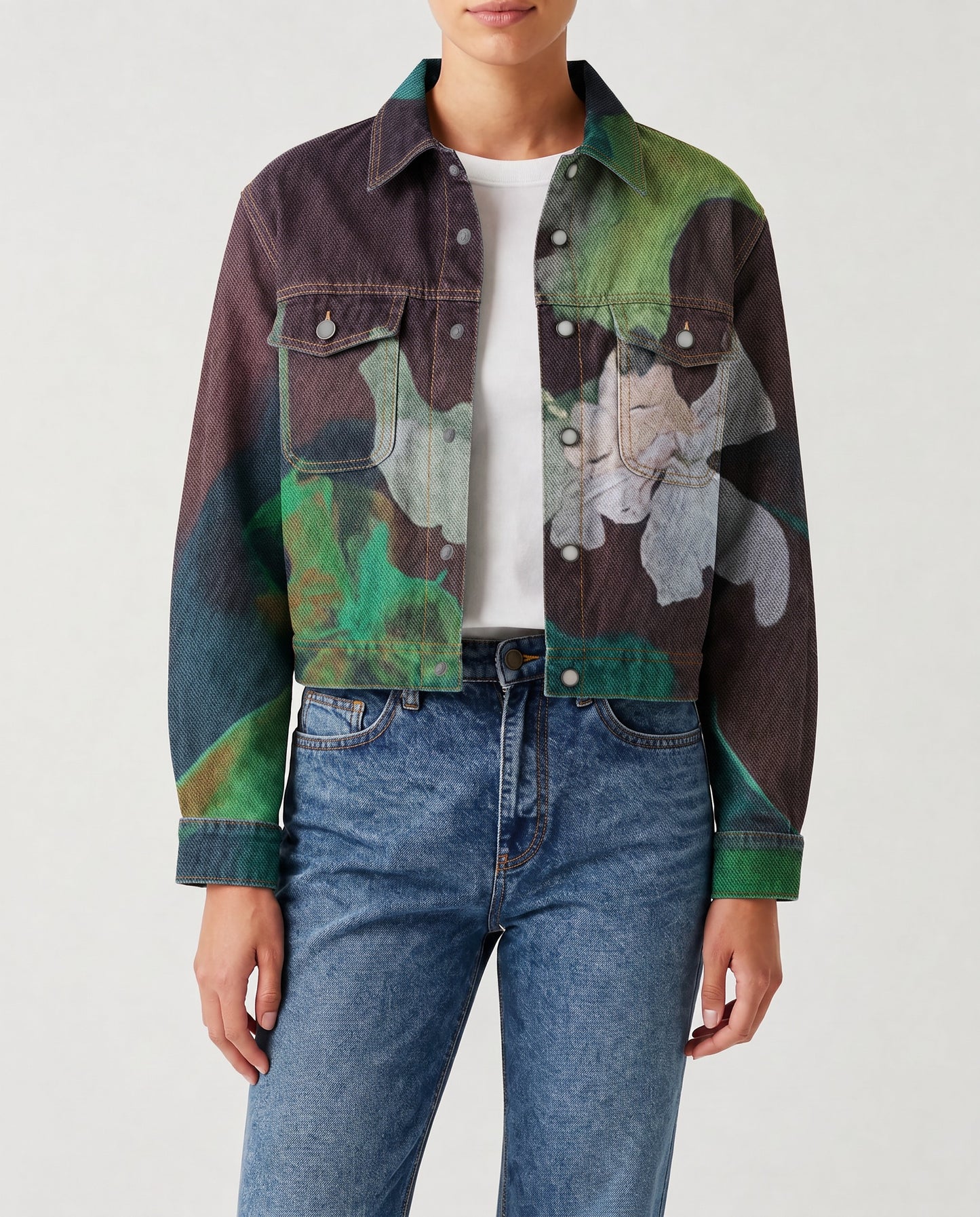 Wildflower Ranger RB-JKT01 – Front View – Riley – Green, Brown