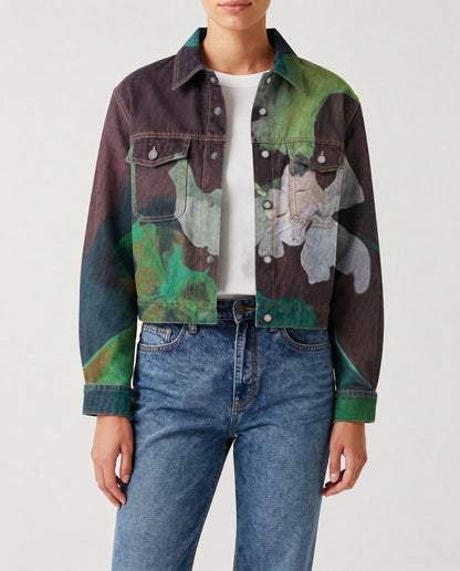 Wildflower Ranger RB-JKT01 – Front View – Riley – Green, Brown