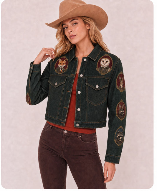 Wildwood Reverie RB-JKT01 – Front View – Riley – dark denim
