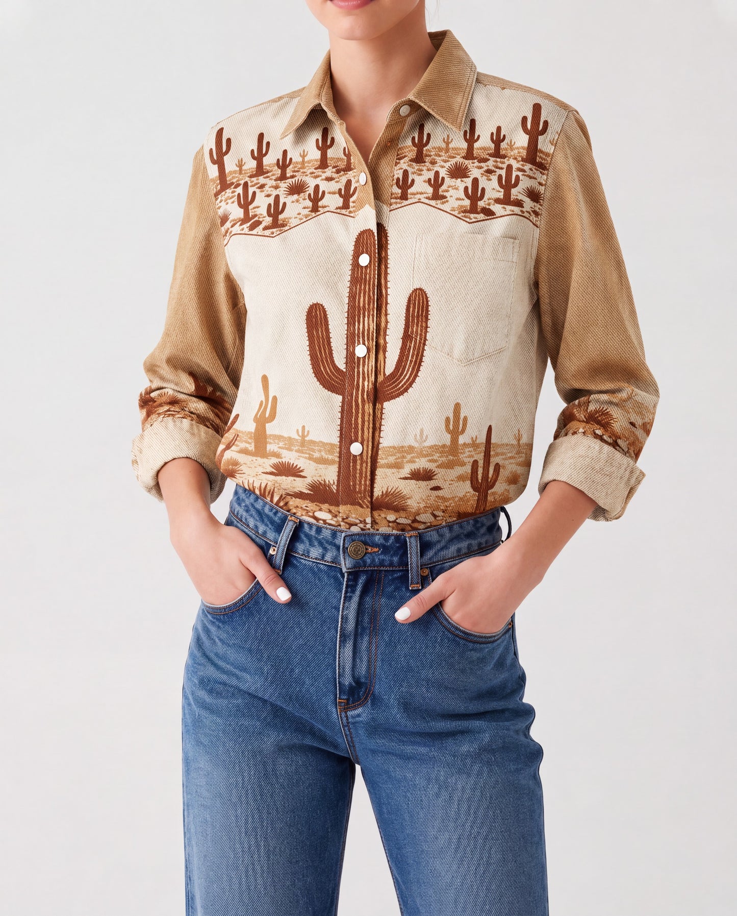 Desert Mirage RB-TOP16 – Front View – Riley – Beige, Brown