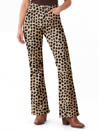 Outlaw Cheetah Spots Bootcut Jeans
