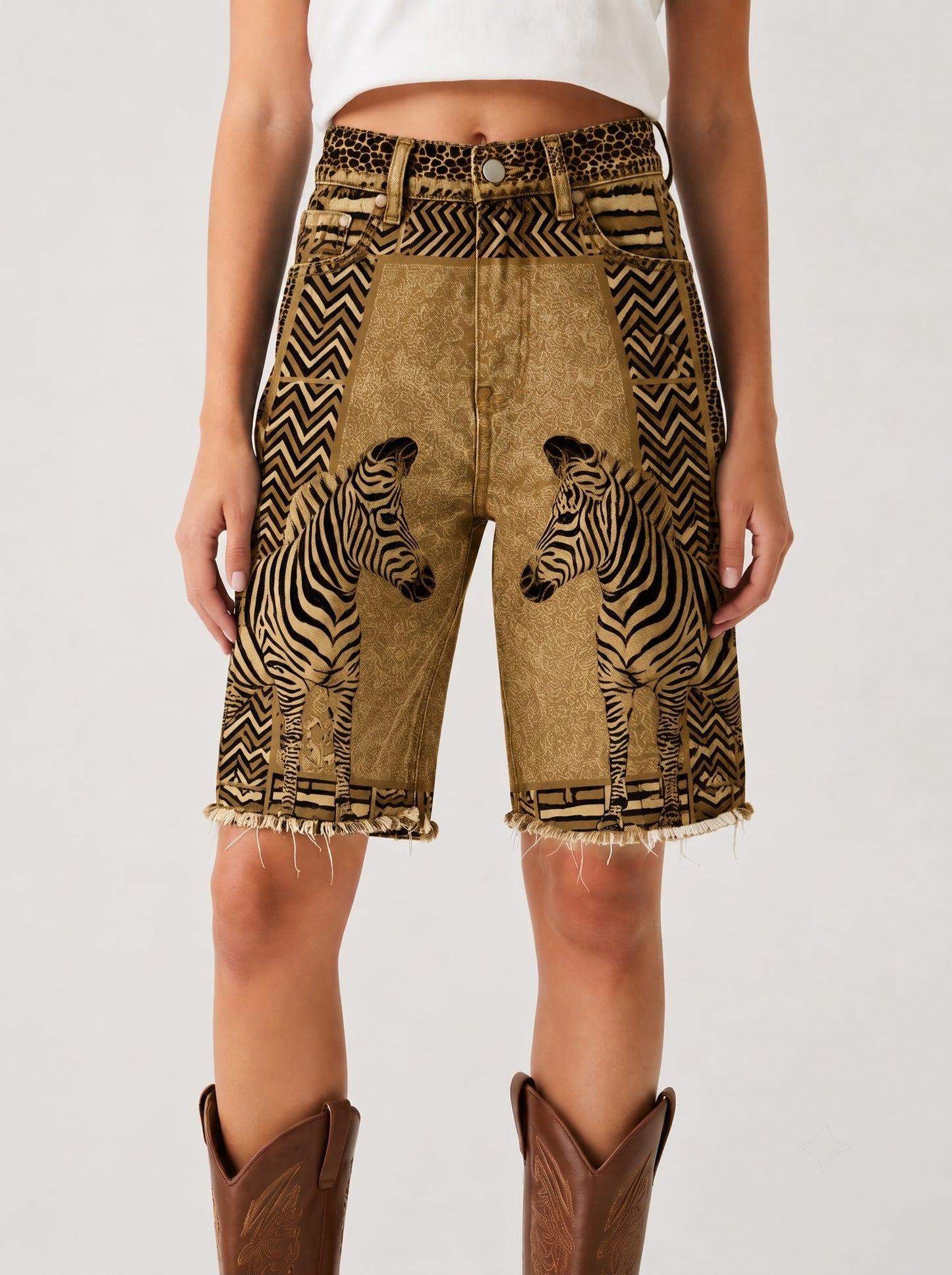 Zebra Trail RB-BOT08 – Front View – Riley – gold, black