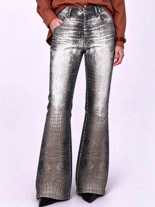 Silverado Scales Flare Jeans