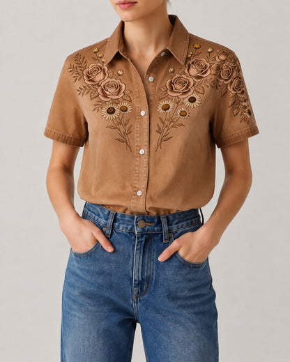 Desert Rose Reverie RB-TOP15 – Front View – Riley – tan