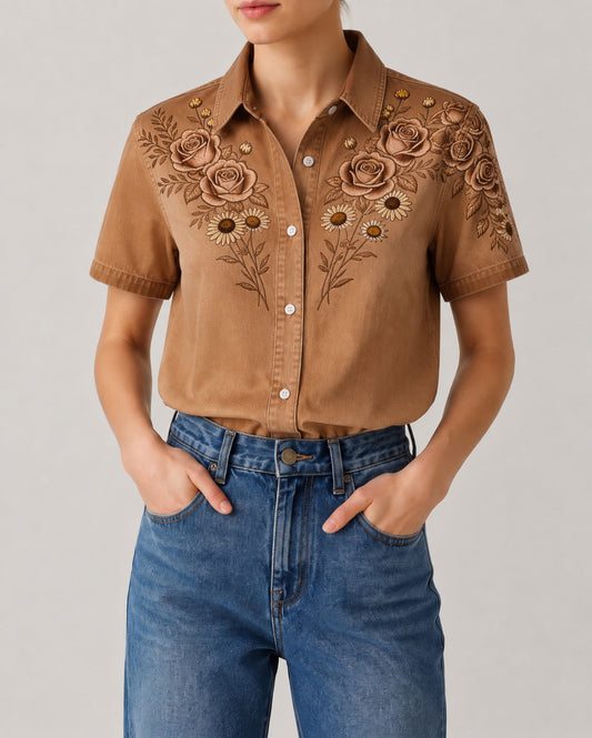 Desert Rose Reverie RB-TOP15 – Front View – Riley – tan
