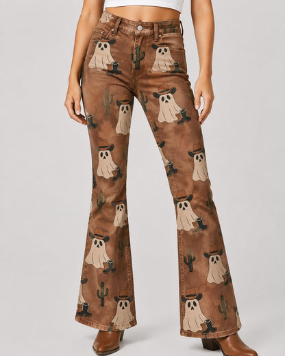 GhostRider Bootcut Jeans – Front View – Riley – brown