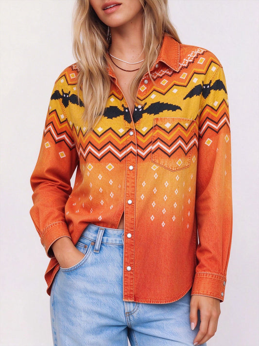 Bat Canyon Long Sleeve Denim Shirt