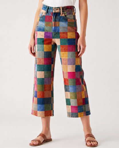 Patchwork Frontier RB-BOT24 – Front View – Riley – multicolor