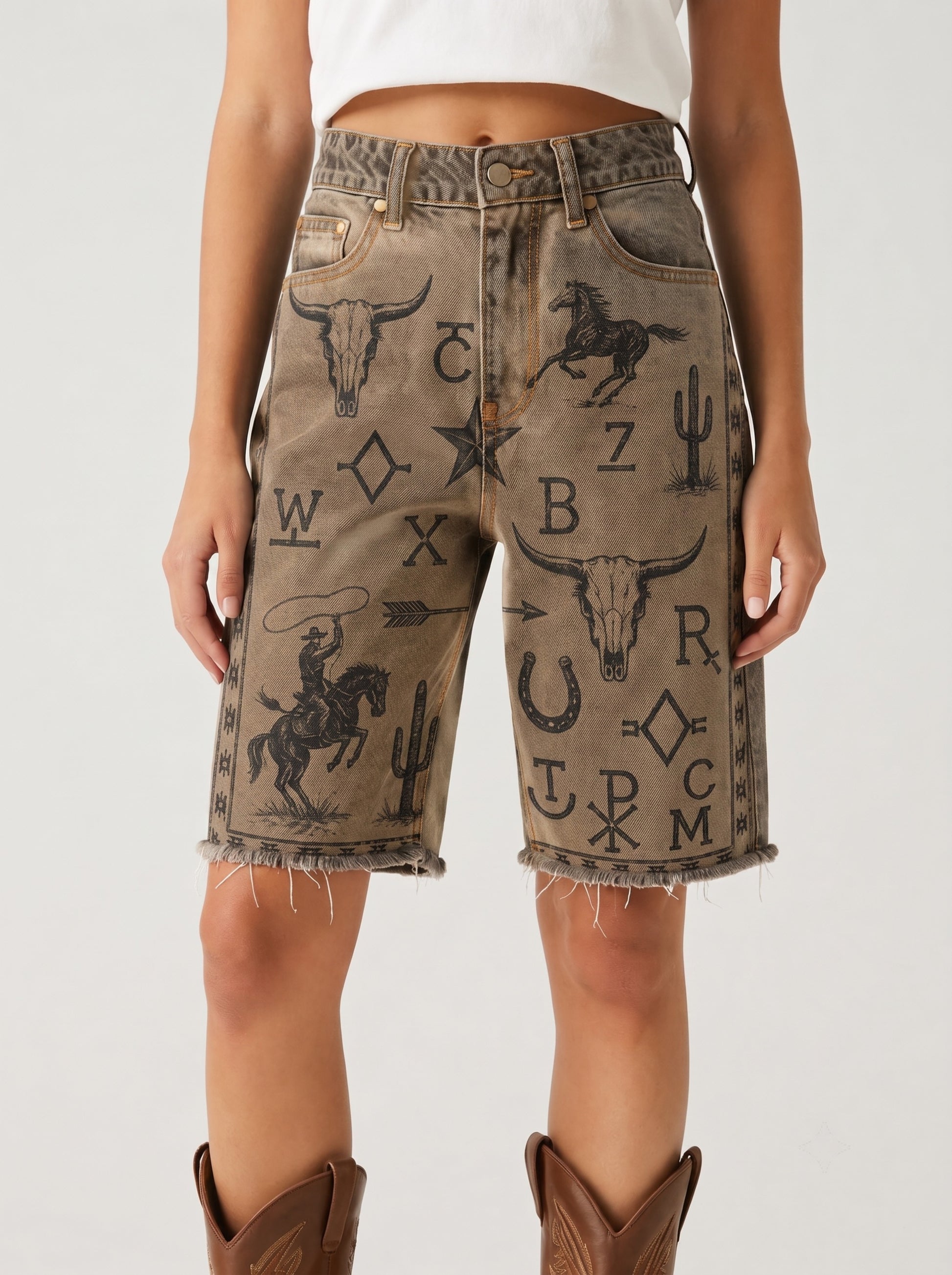 Desert Rebel RB-BOT08 – Front View – Riley – khaki