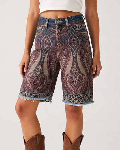 Desert Paisley RB-BOT08 – Front View – Riley – Dark Indigo
